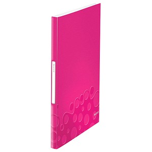 LEITZ WOW Sichtbuch DIN A4, 40 Hüllen pink-metallic von Leitz