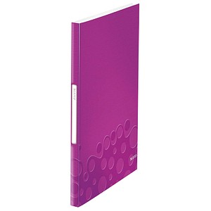 LEITZ WOW Sichtbuch DIN A4, 40 Hüllen violett-metallic von Leitz