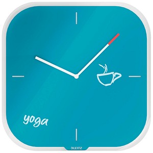 LEITZ Wanduhr Cosy blau Sicherheitsglas 30,0 x 30,0 cm LEITZ Wanduhr Cosy blau Sicherheitsglas 30,0 x 30,0 cm von Leitz