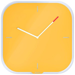 LEITZ Wanduhr Cosy gelb Sicherheitsglas 30,0 x 30,0 cm LEITZ Wanduhr Cosy gelb Sicherheitsglas 30,0 x 30,0 cm von Leitz