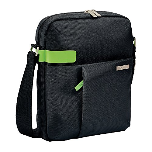 Leitz, Leichte Business Umhängetasche für 10 Zoll Tablet, Smart Traveller, Polyester und Metall, Complete, Schwarz, 60380095 Leitz, Leichte Business Umhängetasche für 10 Zoll Tablet, Smart Traveller, Polyester und Metall, Complete, Schwarz, 60380095 von Leitz