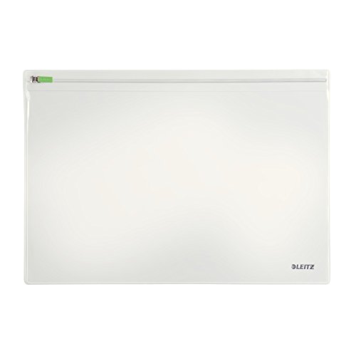 Leitz Complete Traveller Zip-Beutel L für Notebook (2-er Pack) transparent, 40090000 von Leitz
