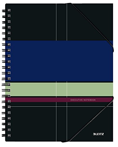 Leitz 44630000 Executive Be Mobile Collegeblock A4 kariert, spiralgebunden mit PP Einband Mehrfarbig von Leitz