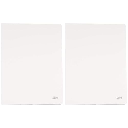 Leitz 45651001 Solid Sichtbuch PP A4, 40 Hüllen, weiß (Packung mit 2) von Leitz