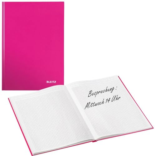 Leitz 46261023 Notizbuch WOW, A4, kariert, pink von Leitz