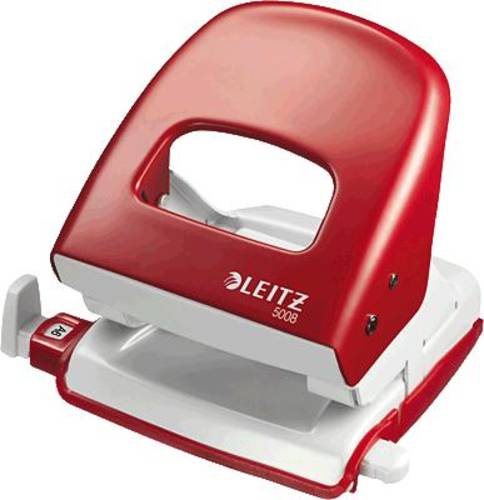 Leitz 50080025 Bürolocher New NeXXt Rot max. Einstellformat: DIN A4 30 Bl. (80 g/m²) von Leitz