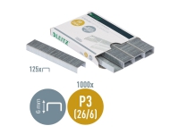 Leitz 55720000, Klammerpack, 6 mm, Befestigung, 1000 Heftklammern, 26/6, Galvanisiertes Stahl Leitz 55720000, Klammerpack, 6 mm, Befestigung, 1000 Heftklammern, 26/6, Galvanisiertes Stahl von Leitz