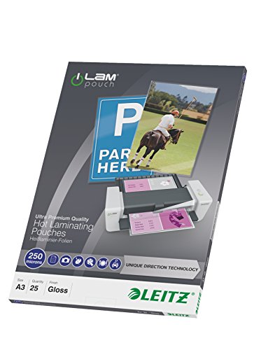 Leitz 74910000 – Bolsas Contectechnología UDT A3 303 x 426 mm (Caja 25) 250 Mikron. von Leitz