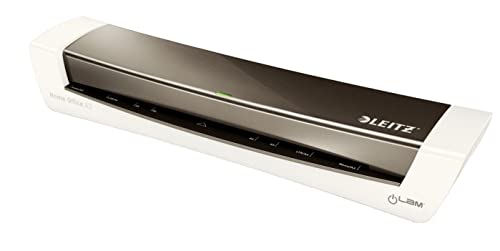 Leitz A3 Laminiergerät, Für 80 bis 125 mic Laminierfolien, inkl. Laminierhüllen Starterkit, Ideal für den Einsatz im Home Office, kleinen Büros & Schule, Dunkelgrau, iLAM, 74400089 Leitz A3 Laminiergerät, Für 80 bis 125 mic Laminierfolien, inkl. Laminierhüllen Starterkit, Ideal für den Einsatz im Home Office, kleinen Büros & Schule, Dunkelgrau, iLAM, 74400089 von Leitz