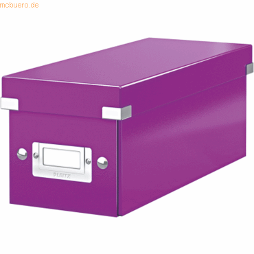 Leitz Ablagebox Click & Store CD violett von Leitz