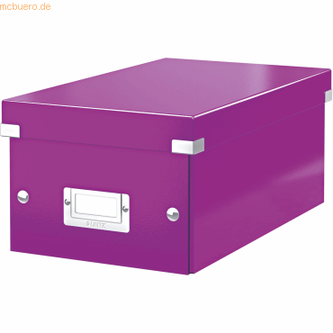 Leitz Ablagebox Click & Store DVD violett von Leitz