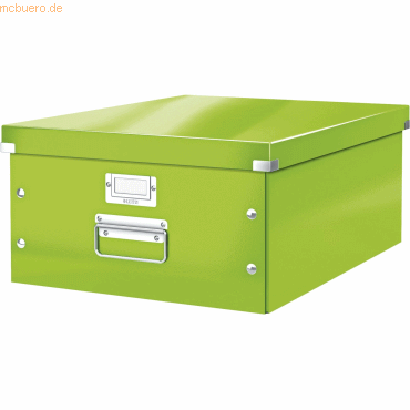 Leitz Ablagebox Click & Store Wow A3 Graukarton grün von Leitz