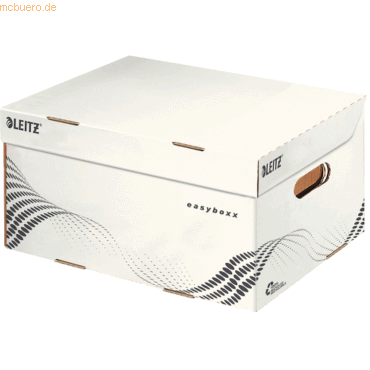 Leitz Archiv Container easyboxx S Wellpappe weiß von Leitz