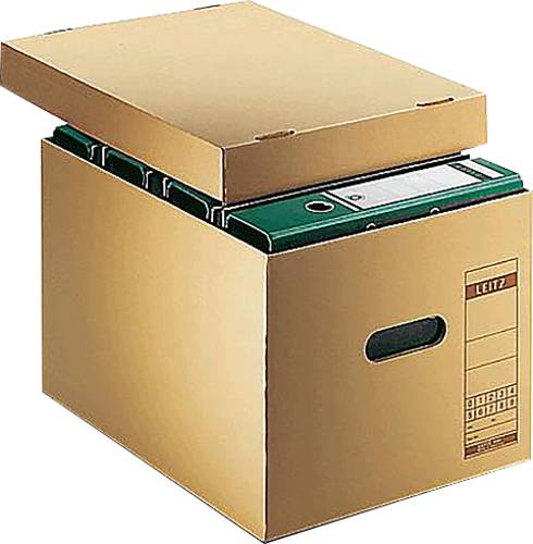 Leitz Archivbox 6081-00-00 340mm x 275mm x 455mm Wellpappe Naturbraun 1St. von Leitz