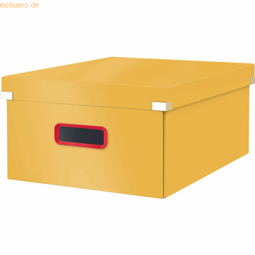 Leitz Aufbewahrungsbox Click & Store Cosy groß Karton gelb Leitz Aufbewahrungsbox Click & Store Cosy groß Karton gelb von Leitz