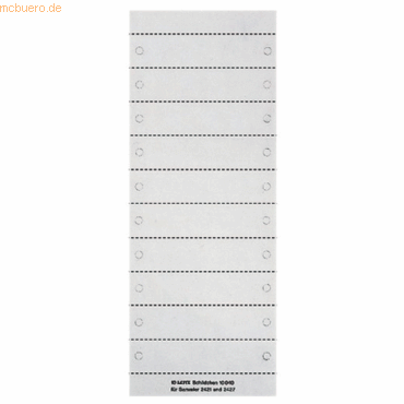 Leitz Blanko-Schildchen 92x21mm weiß VE=50 Stück von Leitz