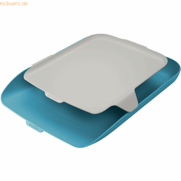 Leitz Briefkorb Cosy mit Organiser A4 Polystyrol blau/hellgrau Leitz Briefkorb Cosy mit Organiser A4 Polystyrol blau/hellgrau von Leitz