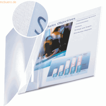 Leitz Buchbindemappe impressBind Soft Cover 3,5mm weiß VE=10 Stück Leitz Buchbindemappe impressBind Soft Cover 3,5mm weiß VE=10 Stück von Leitz