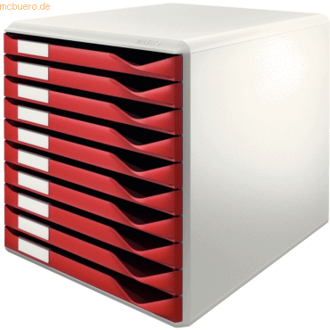 Leitz Bürobox BxHxT 291x292x352mm 10 Schubladen bordeaux Leitz Bürobox BxHxT 291x292x352mm 10 Schubladen bordeaux von Leitz