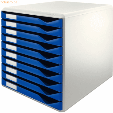 Leitz Bürobox Formularset 10 Schubladen lichtgrau/blau Leitz Bürobox Formularset 10 Schubladen lichtgrau/blau von Leitz