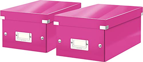 Leitz Click & Store DVD Aufbewahrungsbox (Pink) 2er Pack von Leitz