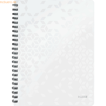 Leitz Collegeblock Wow A4 PP liniert holzfrei 80 Blatt weiß von Leitz