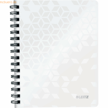 6 x Leitz Collegeblock Wow A5 PP kariert holzfrei 80 Blatt weiß 6 x Leitz Collegeblock Wow A5 PP kariert holzfrei 80 Blatt weiß von Leitz