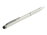 Leitz Complete 2 in 1 Stylus für Touchscreen Geräte, Universal, Jede Marke, Silber, Aluminium, Silikon, 10 g, 128 mm von Leitz