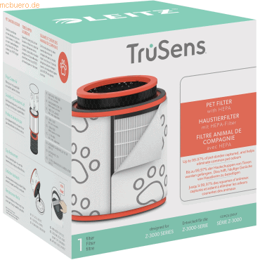 Leitz Ersatz-HEPA-Filter Haustier für TruSens Luftreiniger Z-3000/Z-35 Leitz Ersatz-HEPA-Filter Haustier für TruSens Luftreiniger Z-3000/Z-35 von Leitz