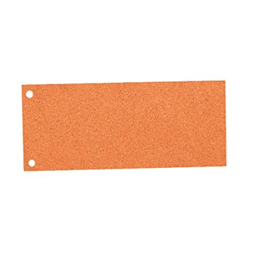 Leitz Esselte Trennstreifen aus Karton, 1/3 A4, 100 Stück, Überbreite, orange, 100% recyceltes Papier, 20999 von Leitz
