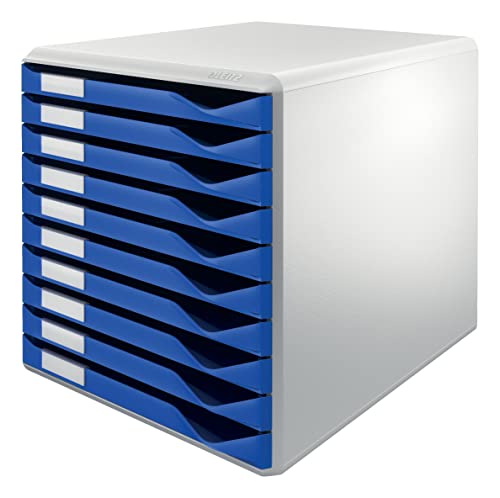 Leitz Formular-Set mit 10 Schubladen, Schubladenset zur Aufbewahrung von Dokumenten und Formularen, Blau, 52810035 Leitz Formular-Set mit 10 Schubladen, Schubladenset zur Aufbewahrung von Dokumenten und Formularen, Blau, 52810035 von Leitz