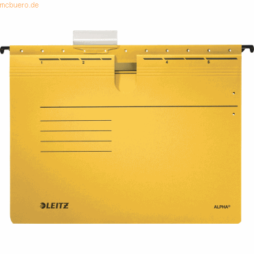 Leitz Hängehefter ALPHA 19840015 A4 kfm. Heftung gelb 25 Stück Leitz Hängehefter ALPHA 19840015 A4 kfm. Heftung gelb 25 Stück von Leitz