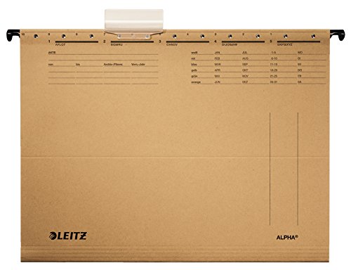 Leitz Hängemappe ALPHA/1915-00-00 A4 naturbraun 250g/qm, 1 Stück Leitz Hängemappe ALPHA/1915-00-00 A4 naturbraun 250g/qm, 1 Stück von Leitz