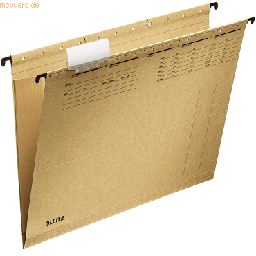 Leitz Hängetasche ALPHA 19170000 A4 250g Natronkarton braun 25 Stück von Leitz