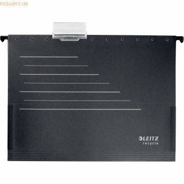 Leitz Hängetasche Alpha Recycle A4 seitlich mit Fröschen Karton schwar von Leitz