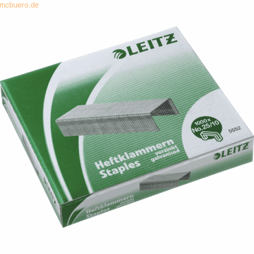 Leitz Heftklammern 25/10 verzinkt VE=1000 Stück Leitz Heftklammern 25/10 verzinkt VE=1000 Stück von Leitz