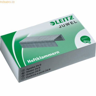 Leitz Heftklammern Juwel verzinkt VE=2000 Stück Leitz Heftklammern Juwel verzinkt VE=2000 Stück von Leitz