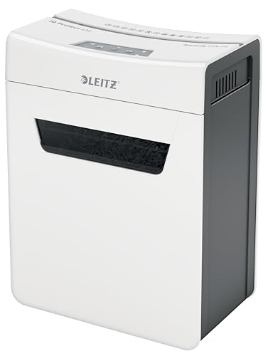 LEITZ IQ 4M Premium Aktenvernichter P5 fürs Büro und Zuhause, Mikroschnitt, 4 Blatt, 14l-Abfallbehälter, Sehr leise/Kompakt, Protect Serie, Weiß, 80940000 LEITZ IQ 4M Premium Aktenvernichter P5 fürs Büro und Zuhause, Mikroschnitt, 4 Blatt, 14l-Abfallbehälter, Sehr leise/Kompakt, Protect Serie, Weiß, 80940000 von Leitz