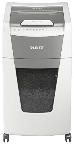 Leitz IQ Autofeed OfficeAktenvernichter CH, Mikroschnitt P5, 300 Blatt, 60l-Abfallbehälter, mit Schweizer Netzstecker, Weiß, 80162000 Leitz IQ Autofeed OfficeAktenvernichter CH, Mikroschnitt P5, 300 Blatt, 60l-Abfallbehälter, mit Schweizer Netzstecker, Weiß, 80162000 von Leitz