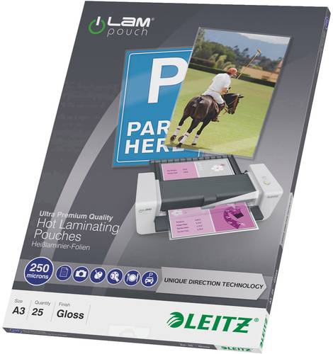 Leitz Laminierfolie DIN A3 250 micron glänzend 25St. von Leitz