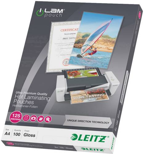 Leitz Laminierfolie DIN A4 125 micron glänzend 100St. von Leitz