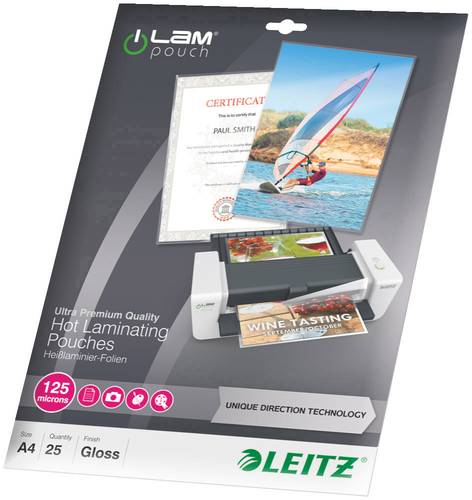 Leitz Laminierfolie DIN A4 125 micron glänzend 25St. von Leitz