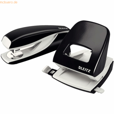 Leitz Locher NeXXt 5008 und Heftgerät NeXXt 5502 im Set schwarz Leitz Locher NeXXt 5008 und Heftgerät NeXXt 5502 im Set schwarz von Leitz