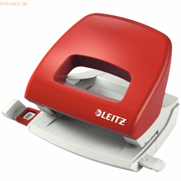 Leitz Locher Topstyle 1,6mm mit Anschlagschiene rot in Blisterverpacku von Leitz