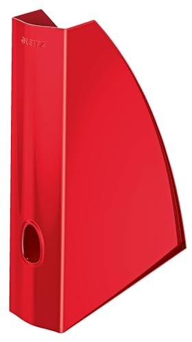 Leitz WOW Stehsammler A4, Zur Aufbewahrung von Dokumenten und Zeitschriften, Mit Griffloch, Ideal für Büro, Home Office & Schule, Metallic-Rot, 52771026 Leitz WOW Stehsammler A4, Zur Aufbewahrung von Dokumenten und Zeitschriften, Mit Griffloch, Ideal für Büro, Home Office & Schule, Metallic-Rot, 52771026 von Leitz