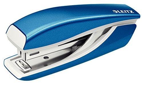 Leitz Mini-Heftgerät, 10 Blatt Tacker mit 1000 Heftklammern, Hefter aus Metall mit Kunststoffelementen, WOW Serie, Blau, 55281036 Leitz Mini-Heftgerät, 10 Blatt Tacker mit 1000 Heftklammern, Hefter aus Metall mit Kunststoffelementen, WOW Serie, Blau, 55281036 von Leitz