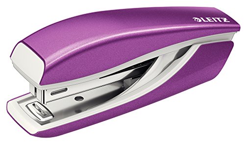Leitz Mini-Heftgerät, 10 Blatt Tacker mit 1000 Heftklammern, Hefter aus Metall mit Kunststoffelementen, WOW Serie, Violett, 55281062 Leitz Mini-Heftgerät, 10 Blatt Tacker mit 1000 Heftklammern, Hefter aus Metall mit Kunststoffelementen, WOW Serie, Violett, 55281062 von Leitz