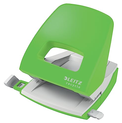 Leitz NeXXt Recycle Locher, 30 Blatt, A4, für Büro & Schule, Führungsschiene mit Formatmarkierungen, 100 % recyclebar, umweltfreundlich, Recycle-Sortiment, Grün, 50030055 Leitz NeXXt Recycle Locher, 30 Blatt, A4, für Büro & Schule, Führungsschiene mit Formatmarkierungen, 100 % recyclebar, umweltfreundlich, Recycle-Sortiment, Grün, 50030055 von Leitz