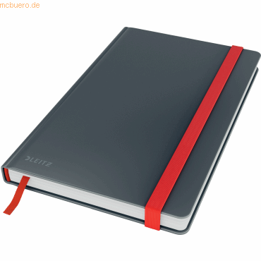Leitz Notizbuch Cosy A5 fester Einband liniert grau von Leitz