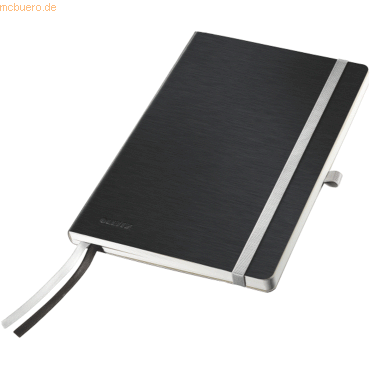 Leitz Notizbuch Style weicher Einband A5 liniert satin schwarz von Leitz